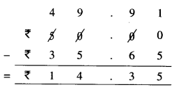 NCERT Solutions for Class 6 Maths Chapter 8 Decimals 52